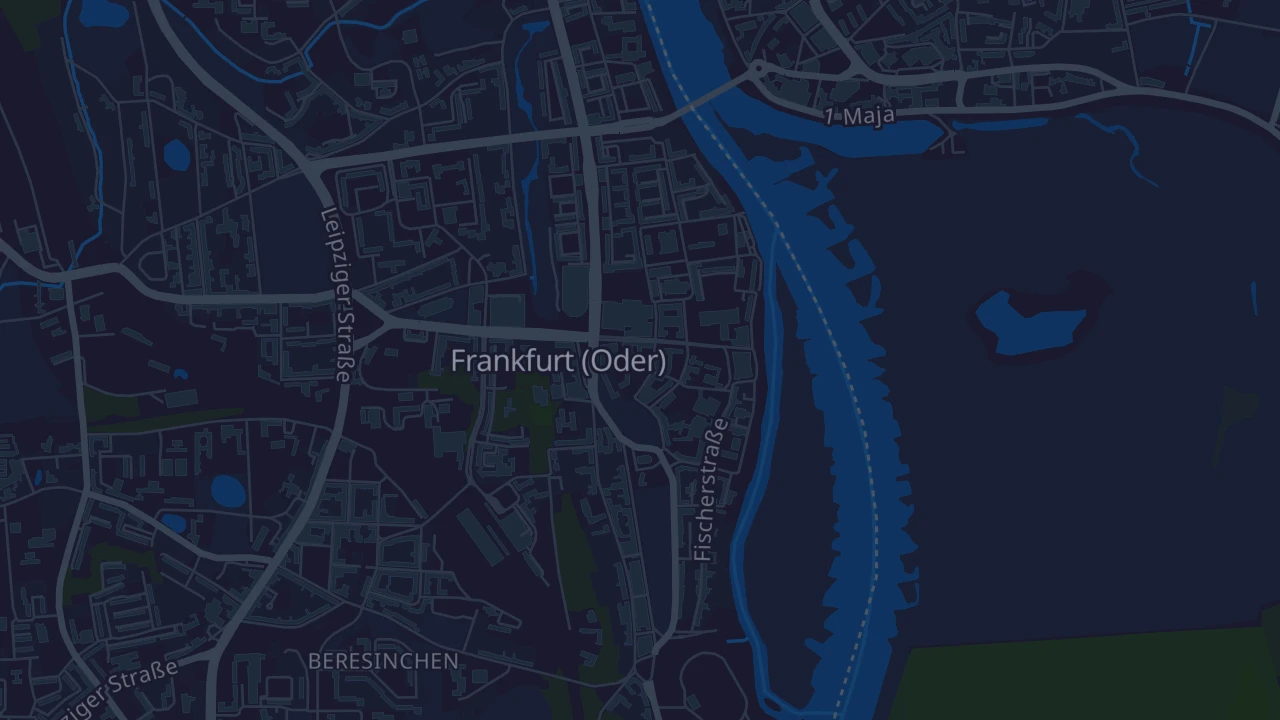 Karte von Frankfurt (Oder)