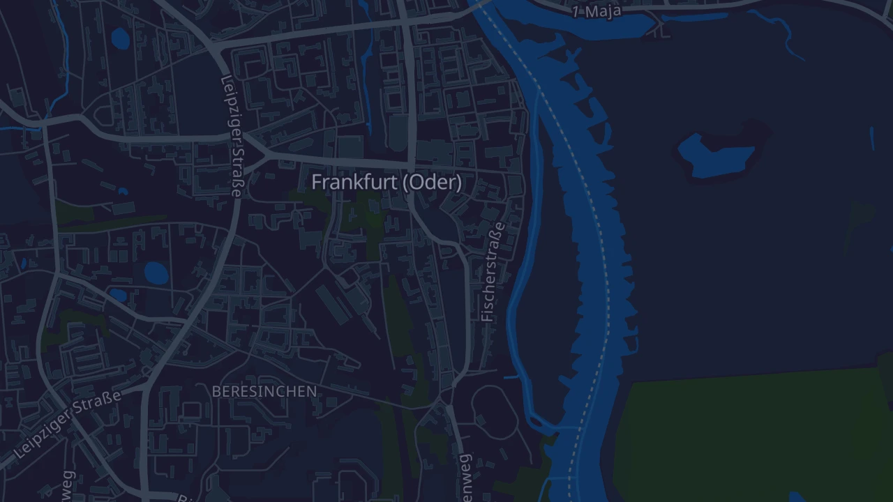 Karte von Frankfurt (Oder)