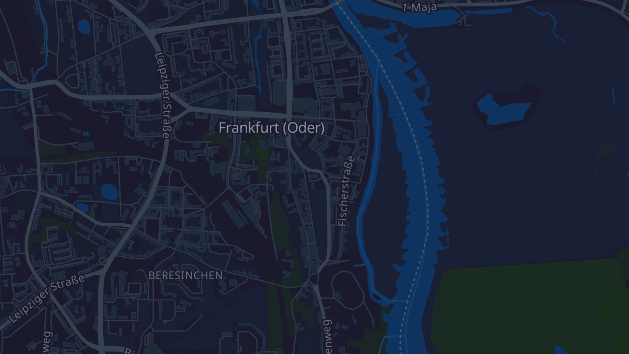 Karte von Frankfurt (Oder)