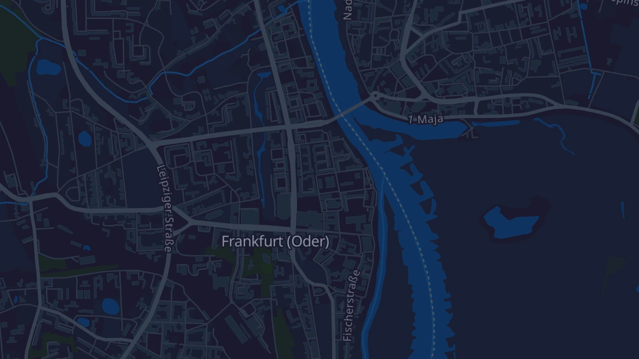 Karte von Frankfurt (Oder)