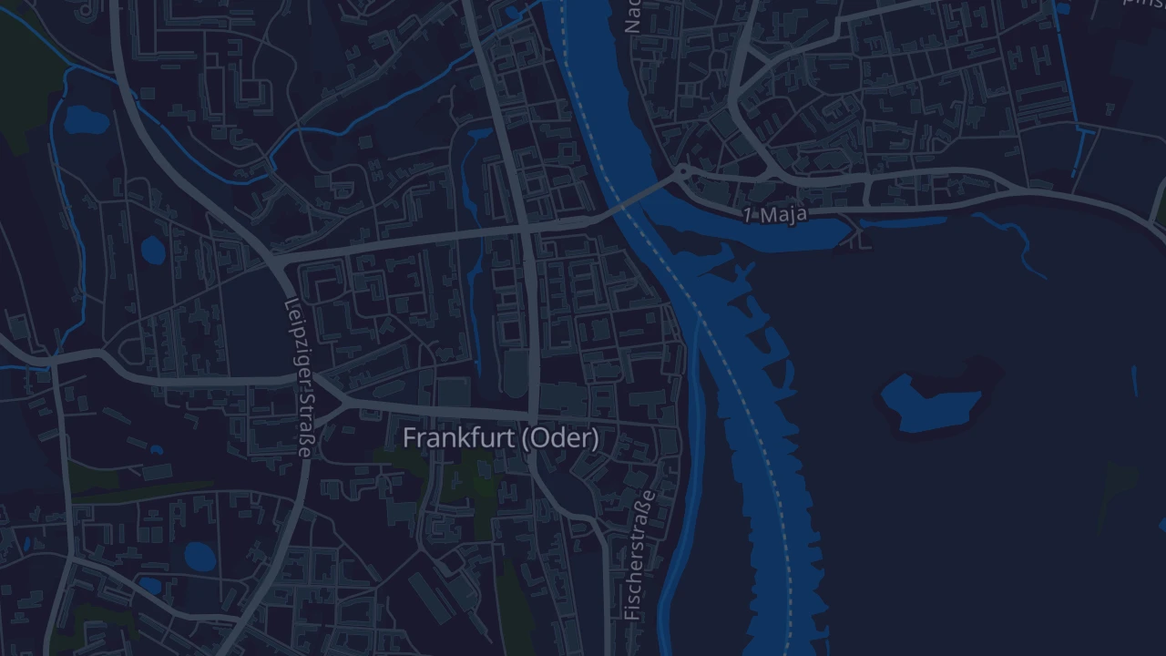 Karte von Frankfurt (Oder)