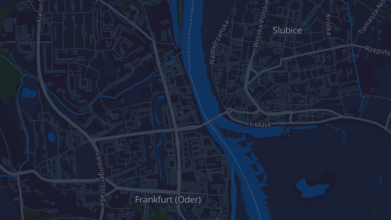 Karte von Frankfurt (Oder)