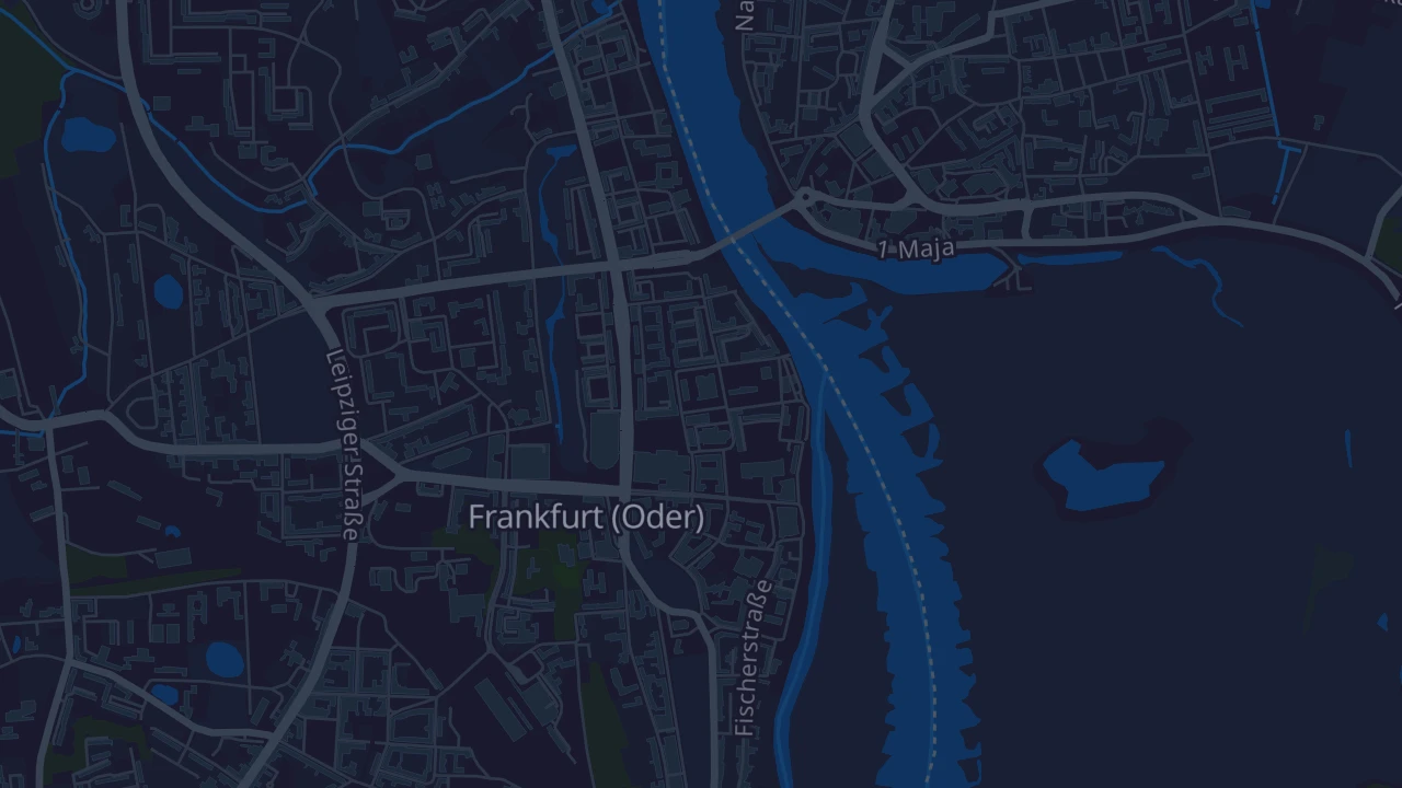 Karte von Frankfurt (Oder)