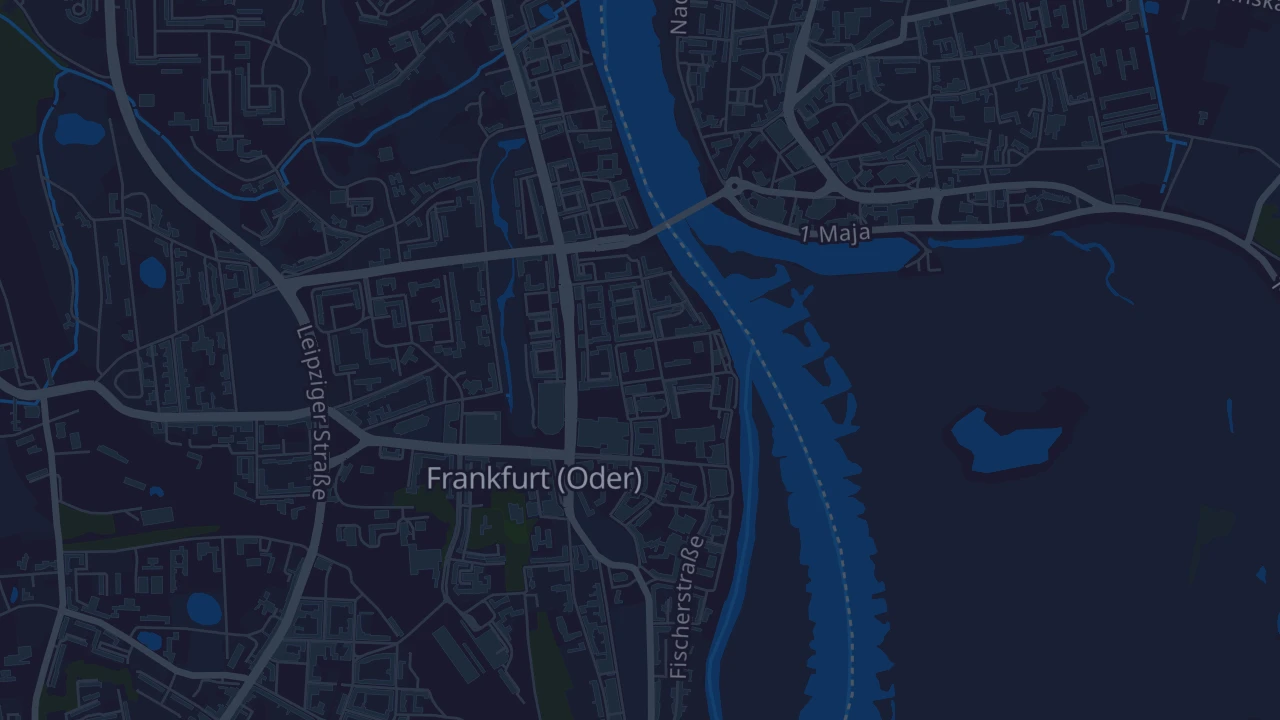 Karte von Frankfurt (Oder)