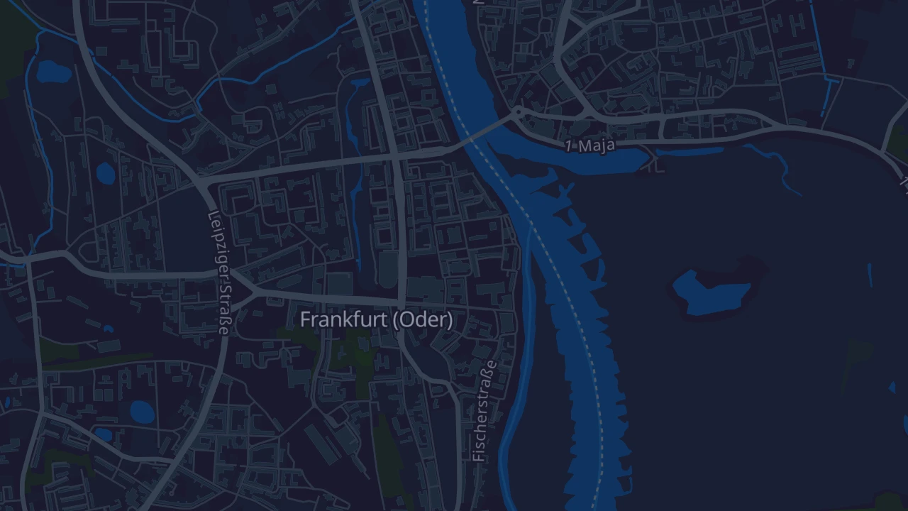 Karte von Frankfurt (Oder)