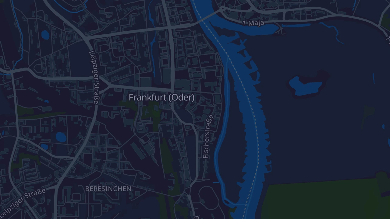 Karte von Frankfurt (Oder)