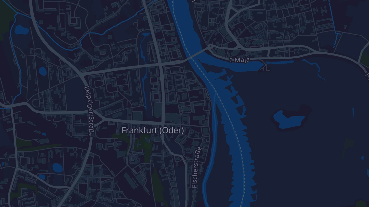 Karte von Frankfurt (Oder)