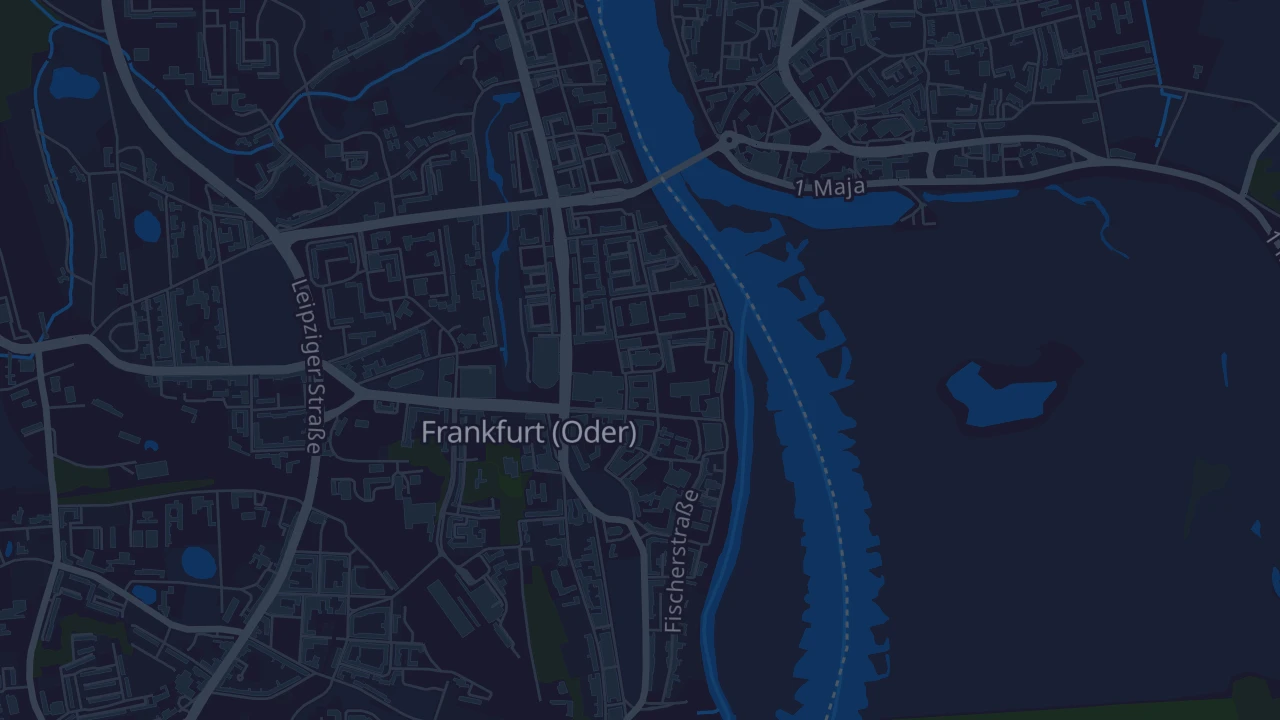 Karte von Frankfurt (Oder)