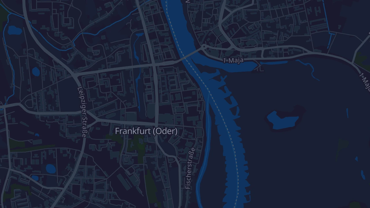 Karte von Frankfurt (Oder)