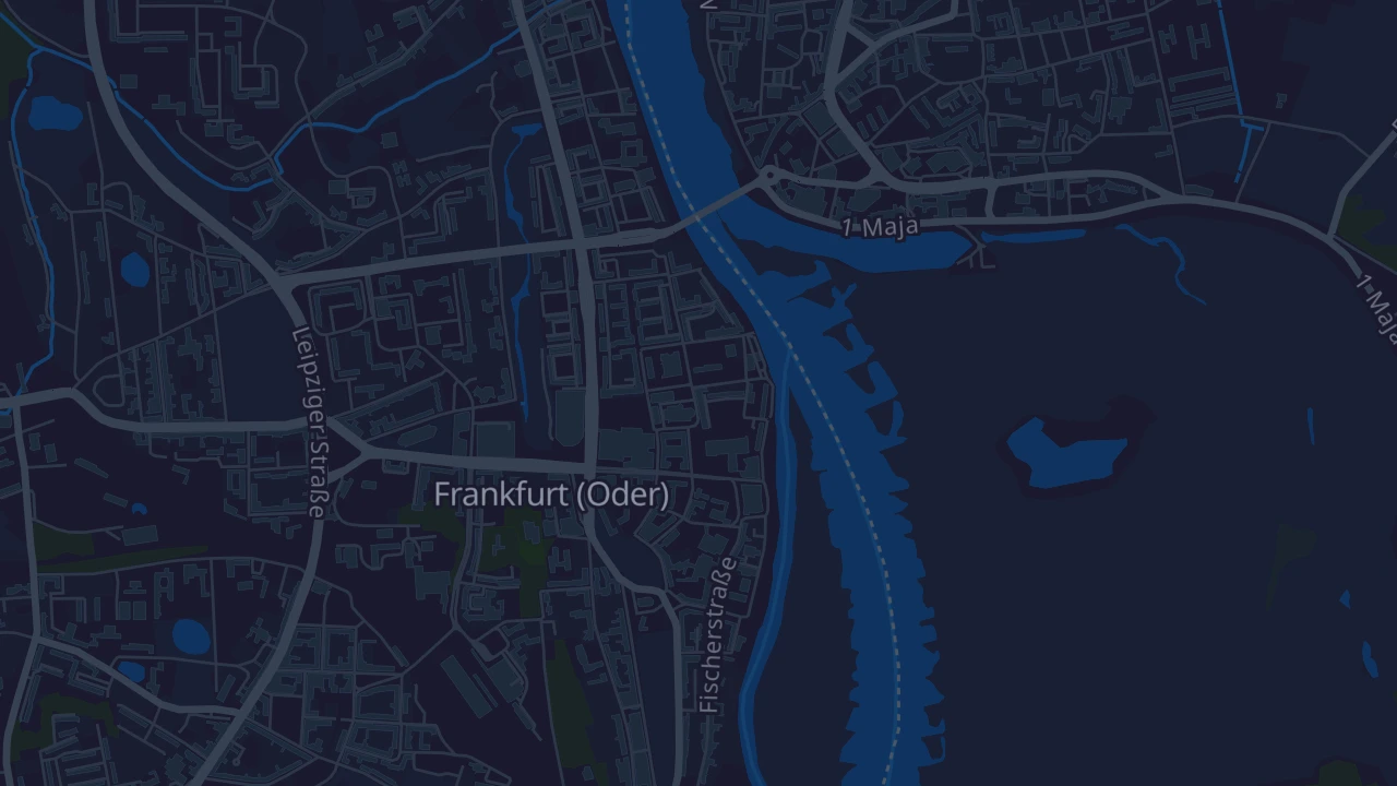Karte von Frankfurt (Oder)