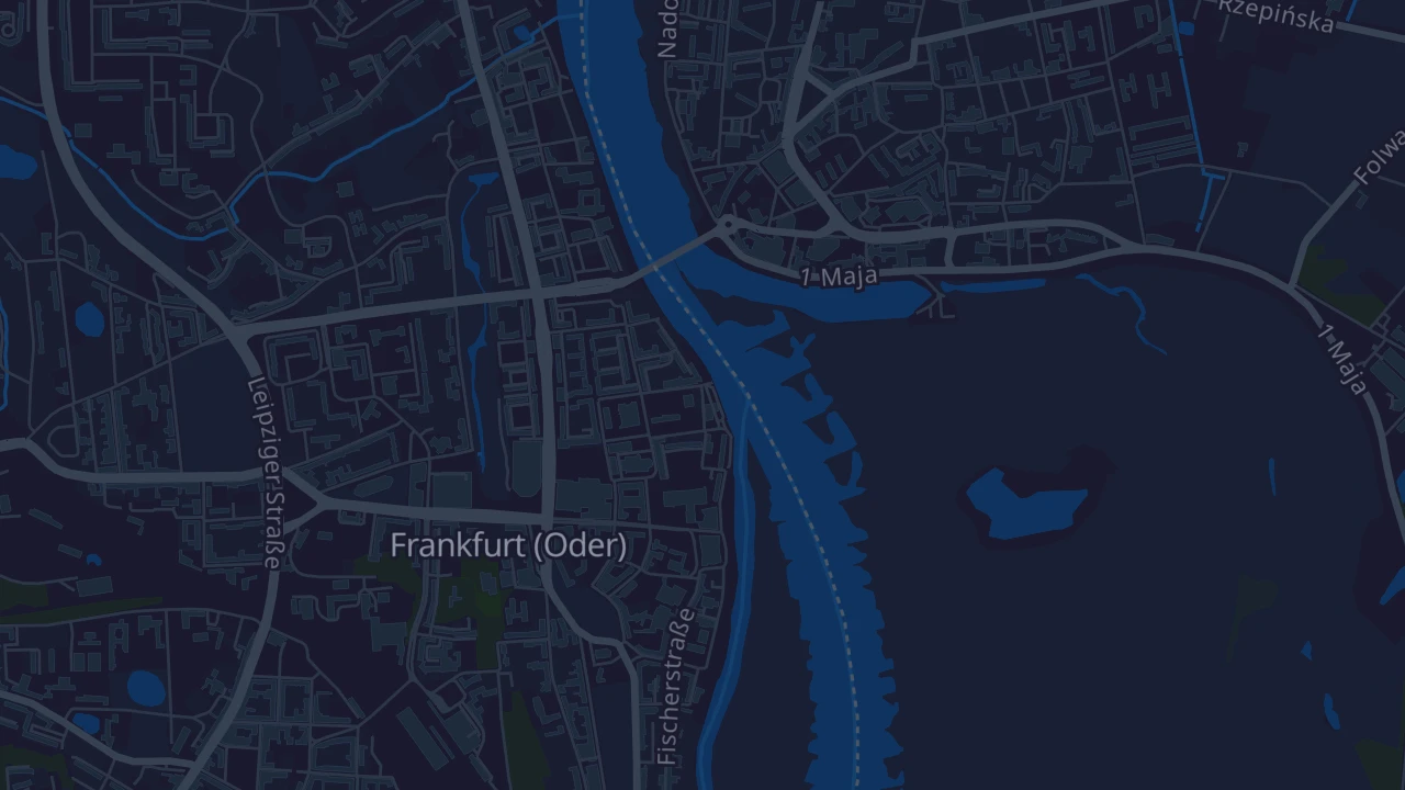 Karte von Frankfurt (Oder)