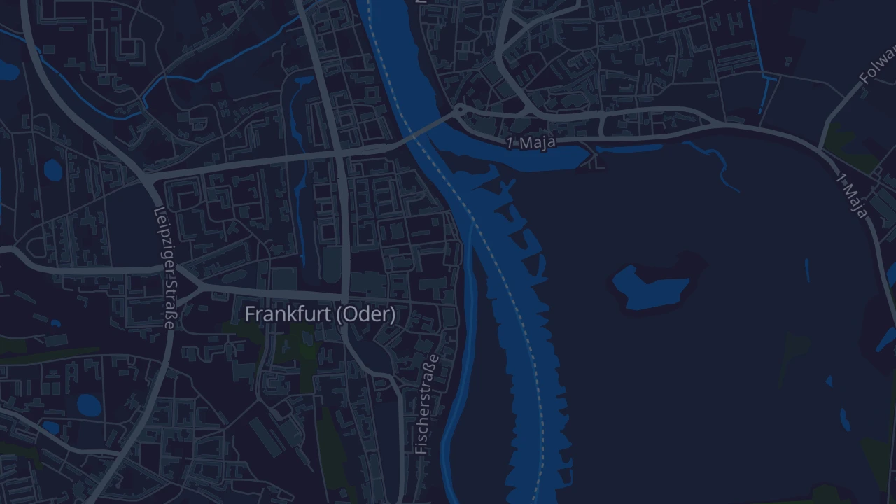 Karte von Frankfurt (Oder)