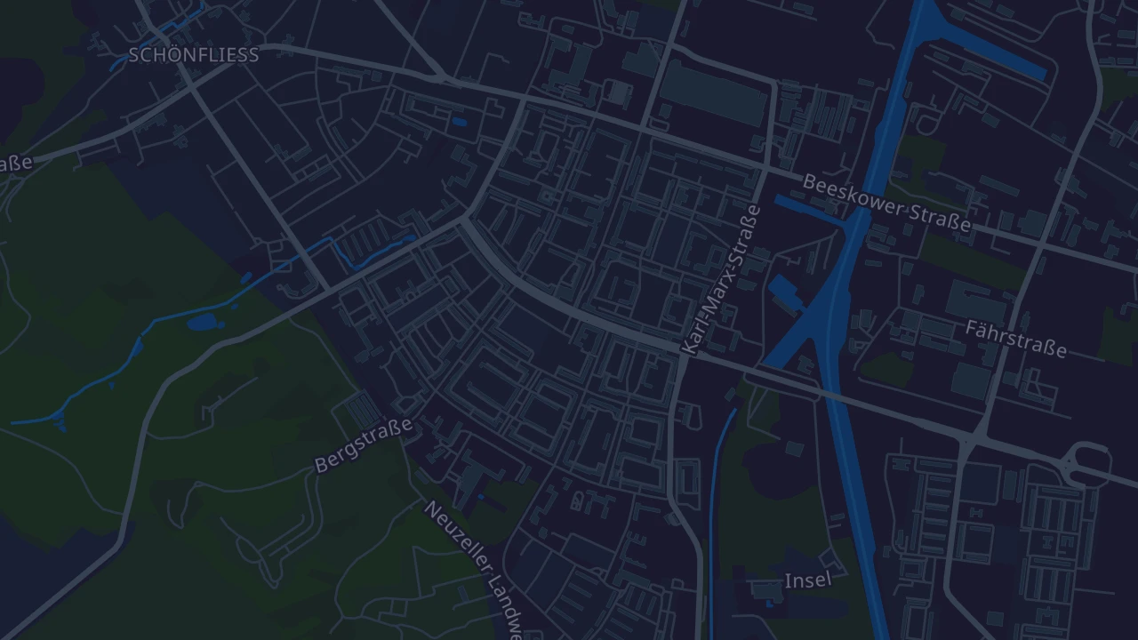 Karte von Eisenhüttenstadt