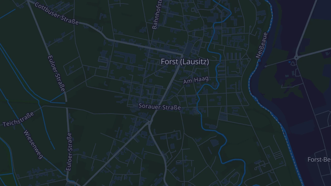 Karte von Forst (Lausitz)