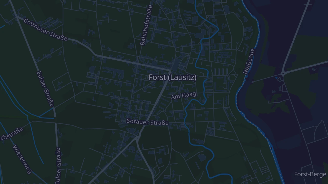 Karte von Forst (Lausitz)