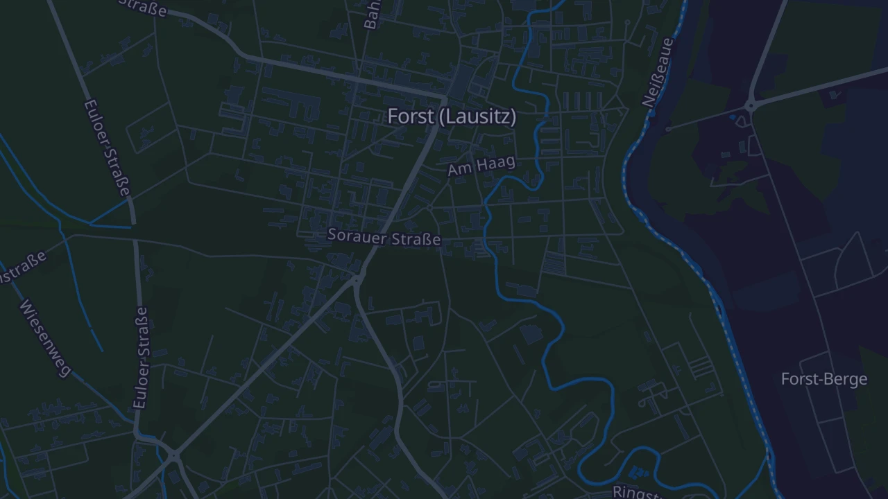 Karte von Forst (Lausitz)