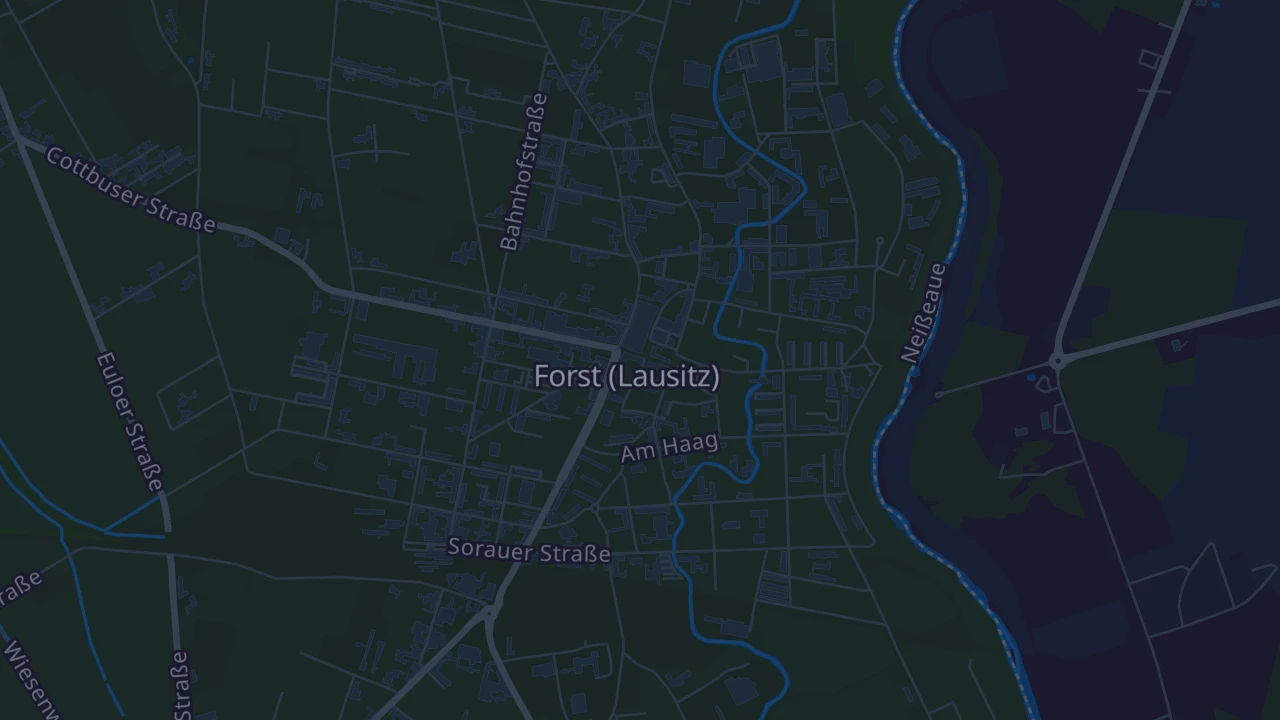 Karte von Forst (Lausitz)