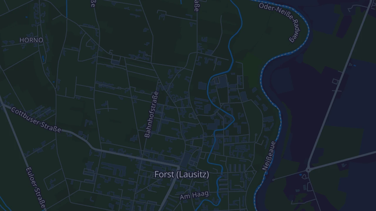 Karte von Forst (Lausitz)