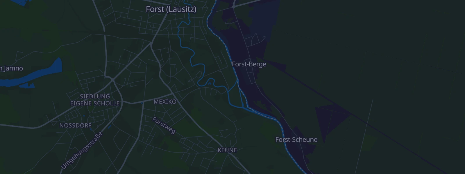 Karte von Forst (Lausitz)