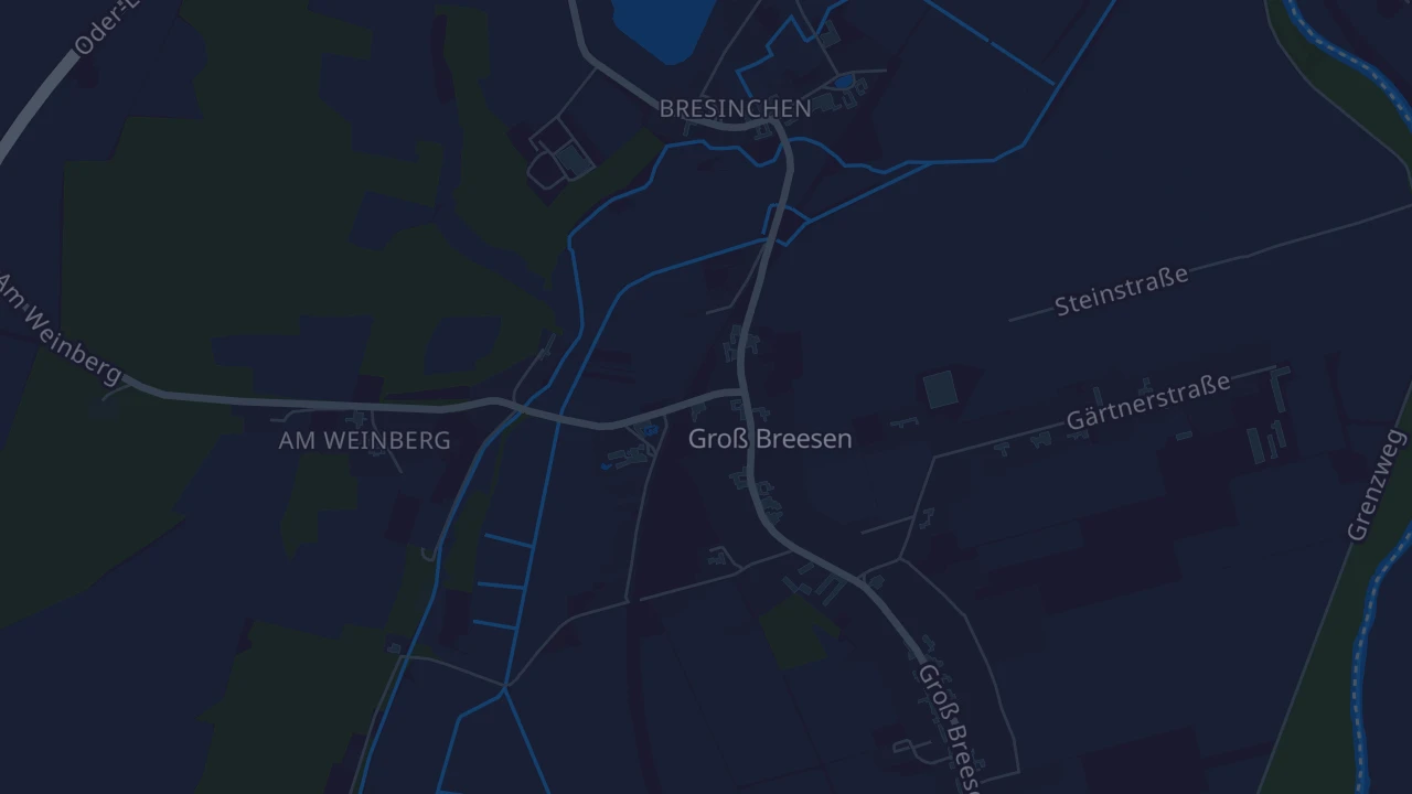 Karte von Guben