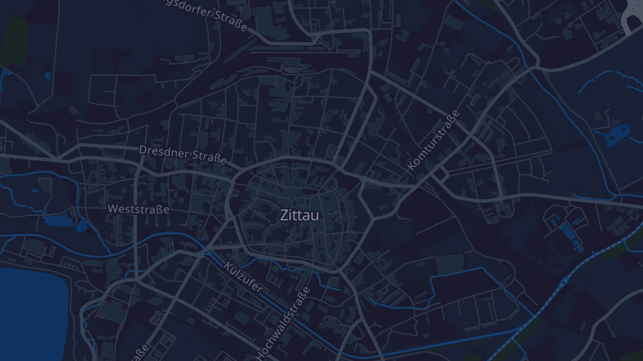 Karte von Zittau