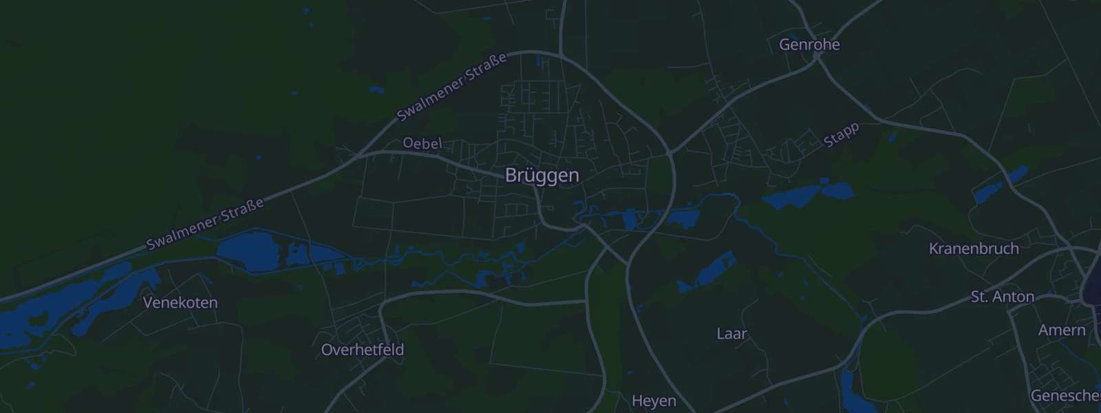 Karte von Brüggen
