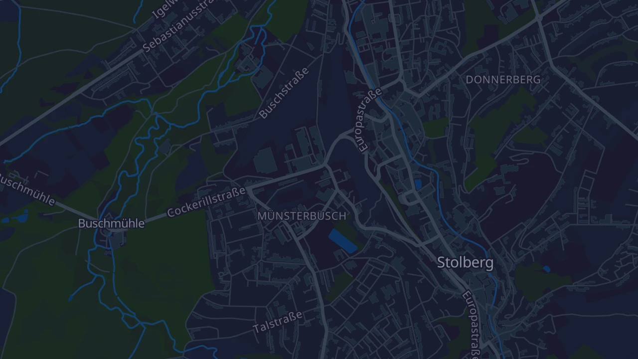 Karte von Stolberg