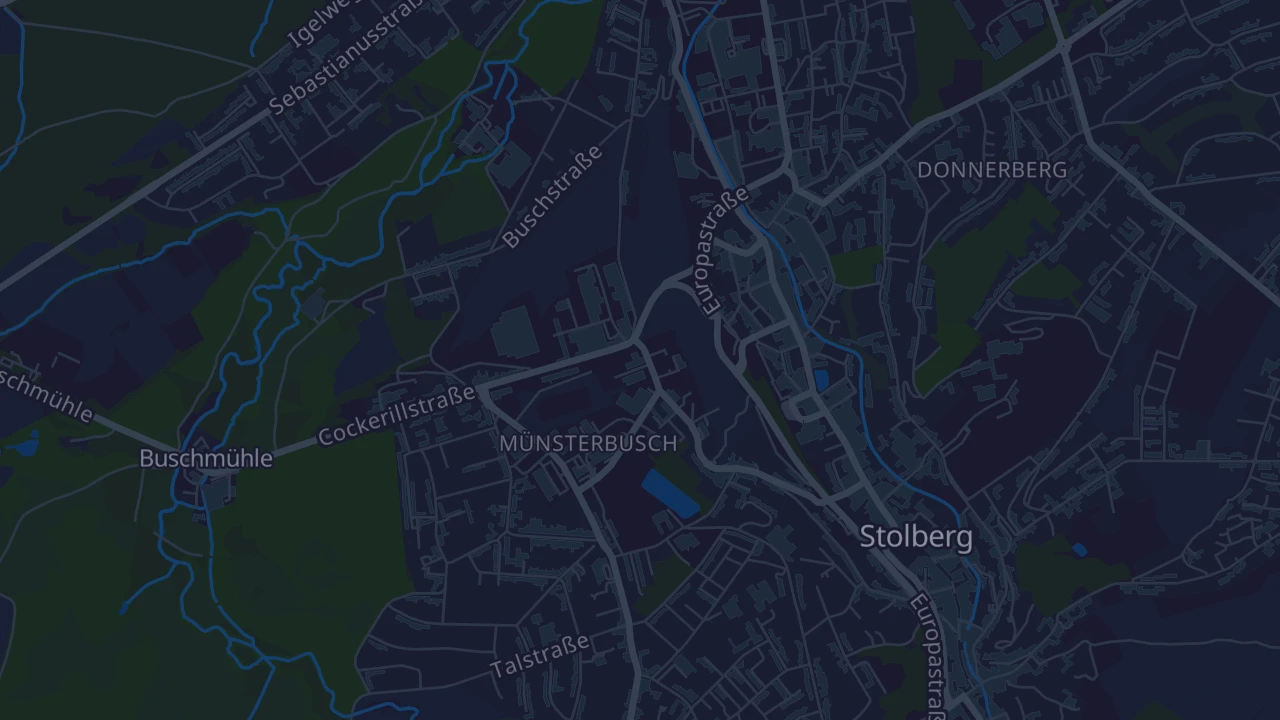 Karte von Stolberg