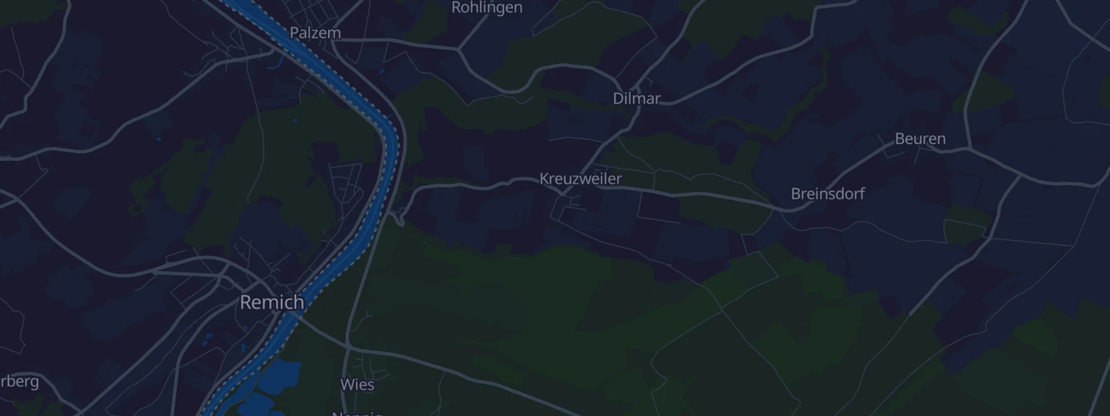 Karte von Kreuzweiler