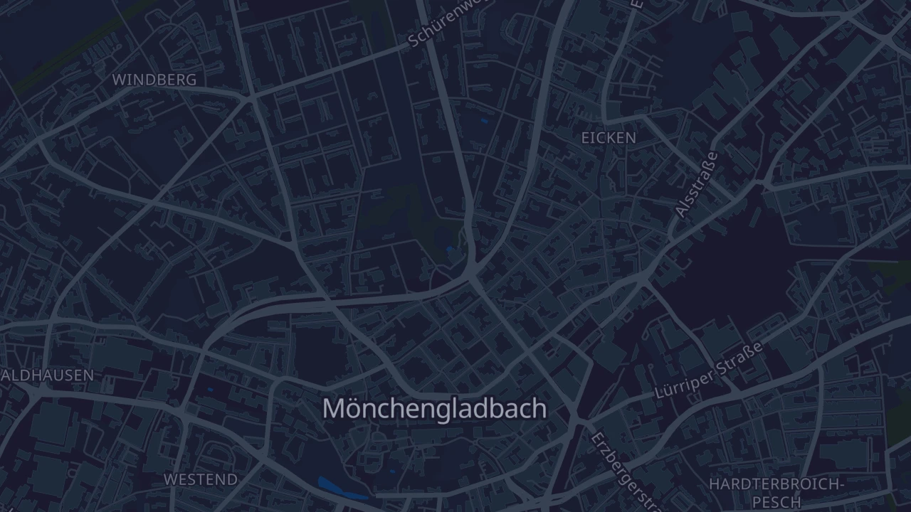 Karte von Mönchengladbach