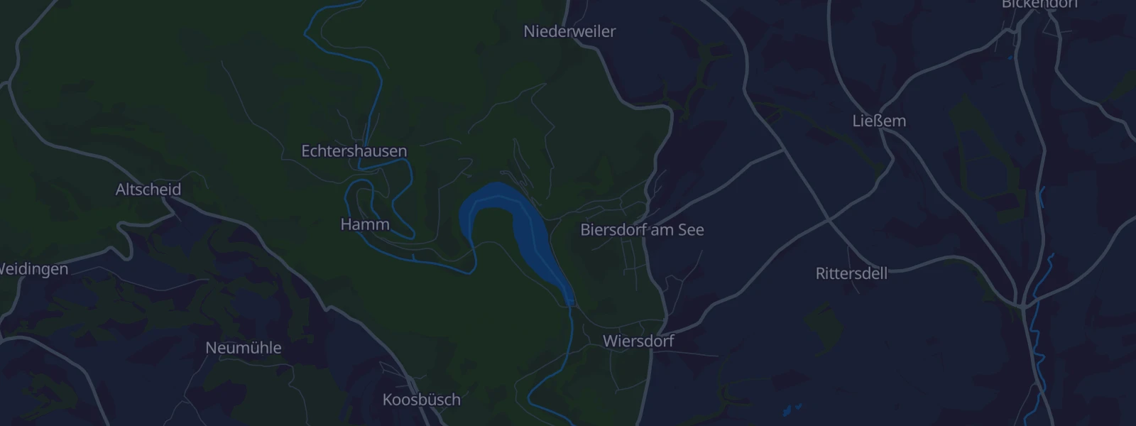 Karte von Biersdorf am See
