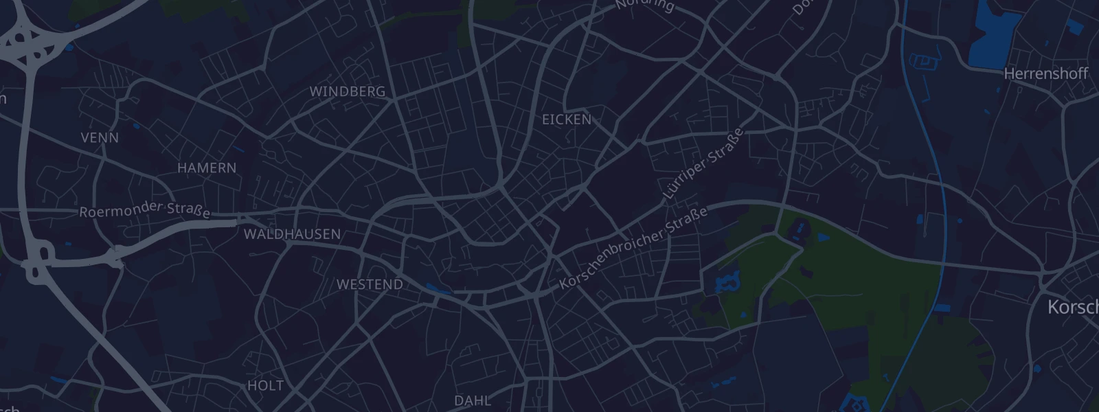 Karte von Mönchengladbach