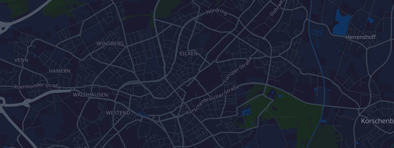 Karte von Mönchengladbach