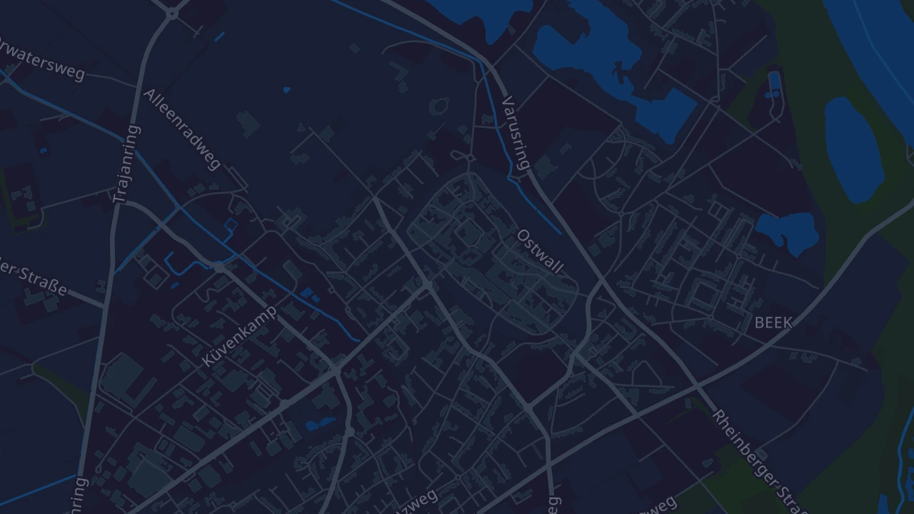 Karte von Xanten