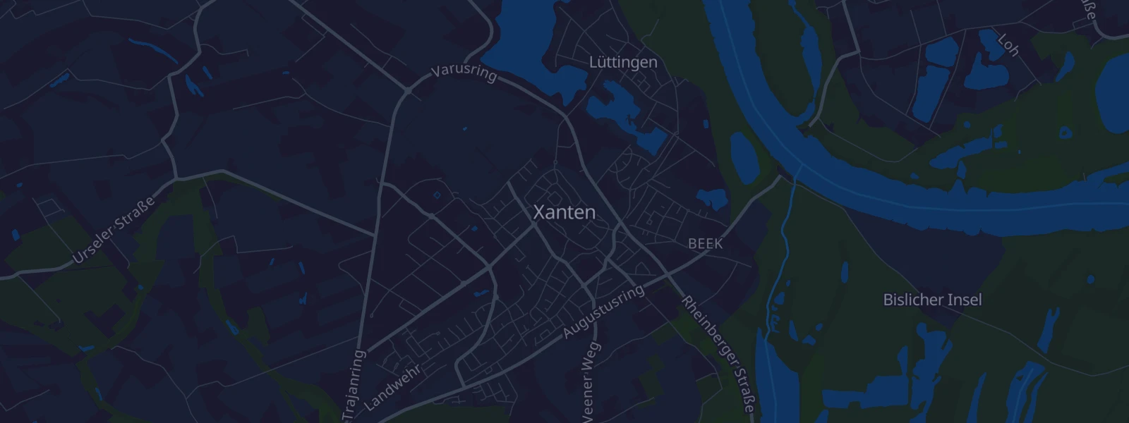 Karte von Xanten