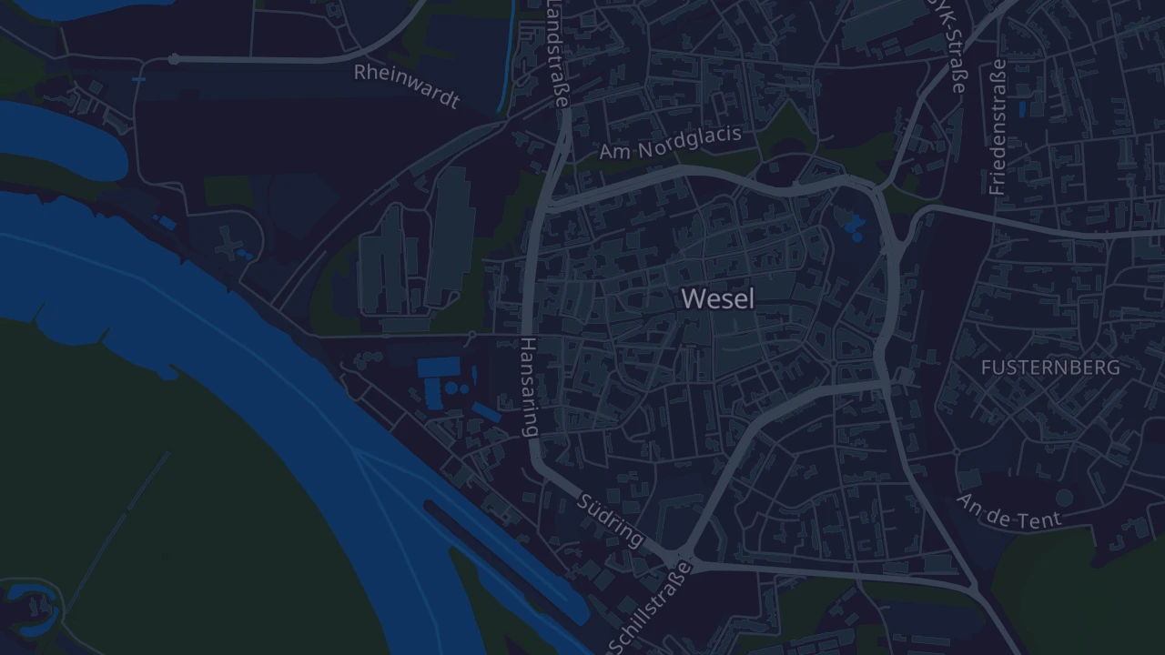 Karte von Wesel