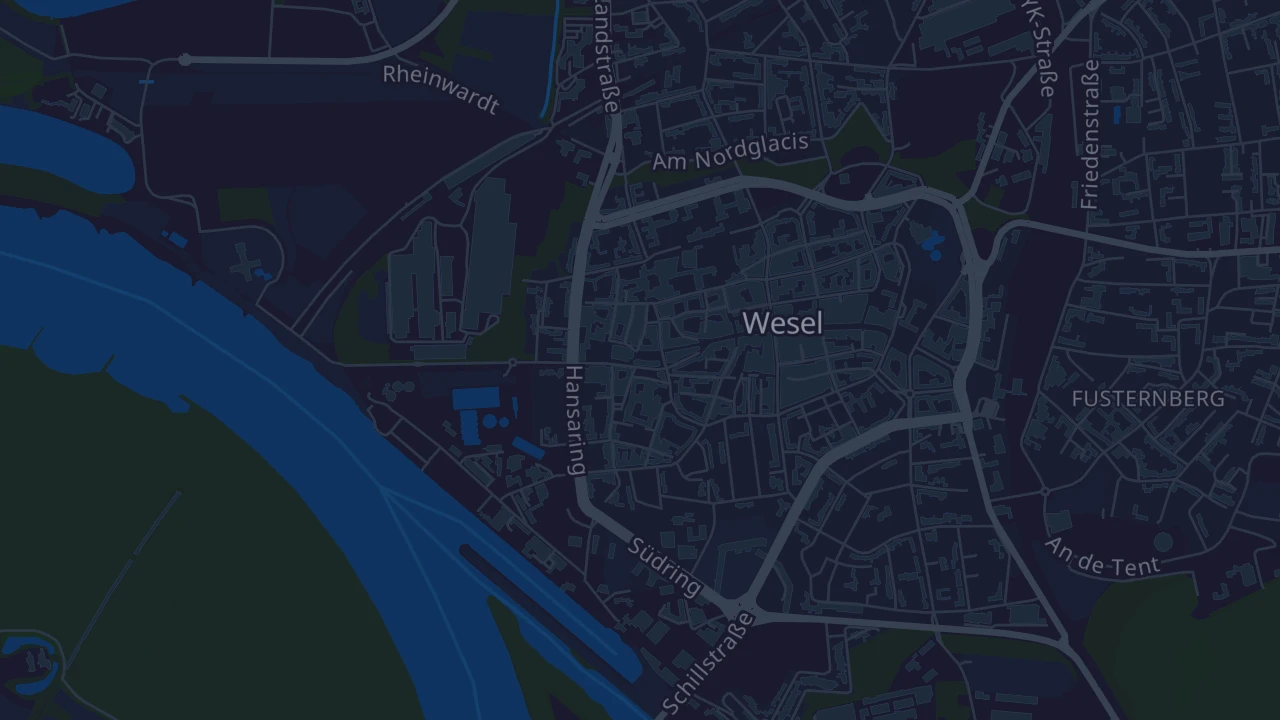 Karte von Wesel