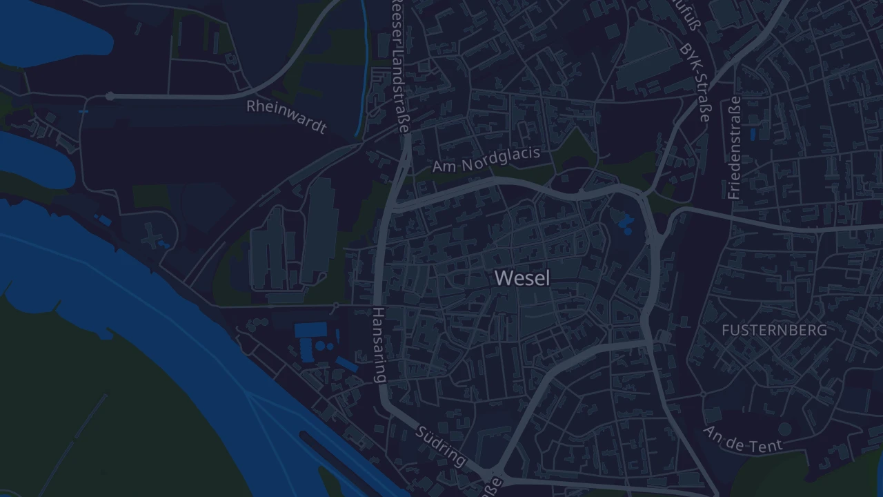 Karte von Wesel