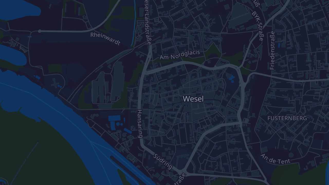 Karte von Wesel