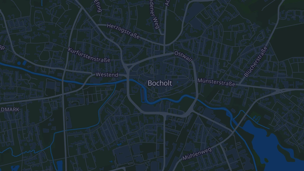 Karte von Bocholt