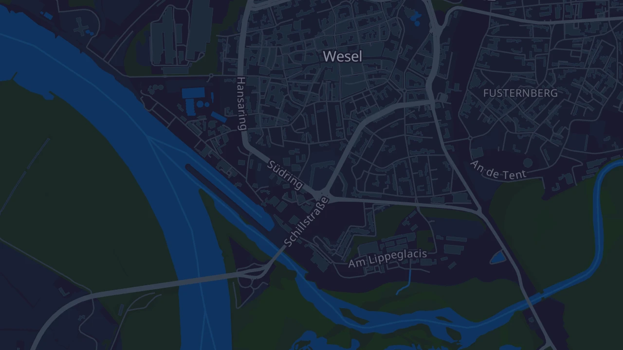 Karte von Wesel