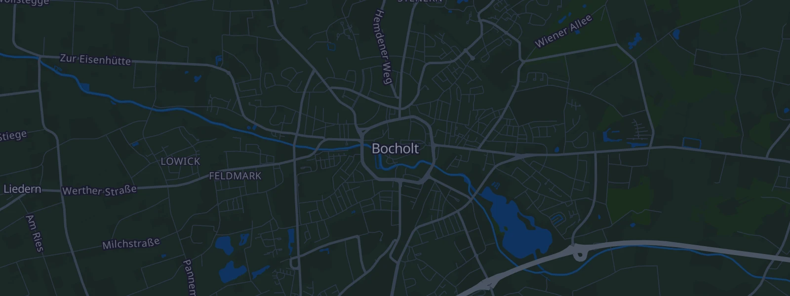 Karte von Bocholt