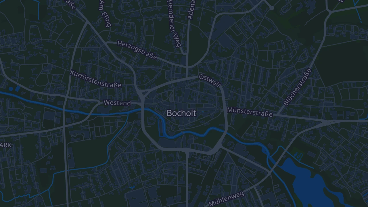 Karte von Bocholt