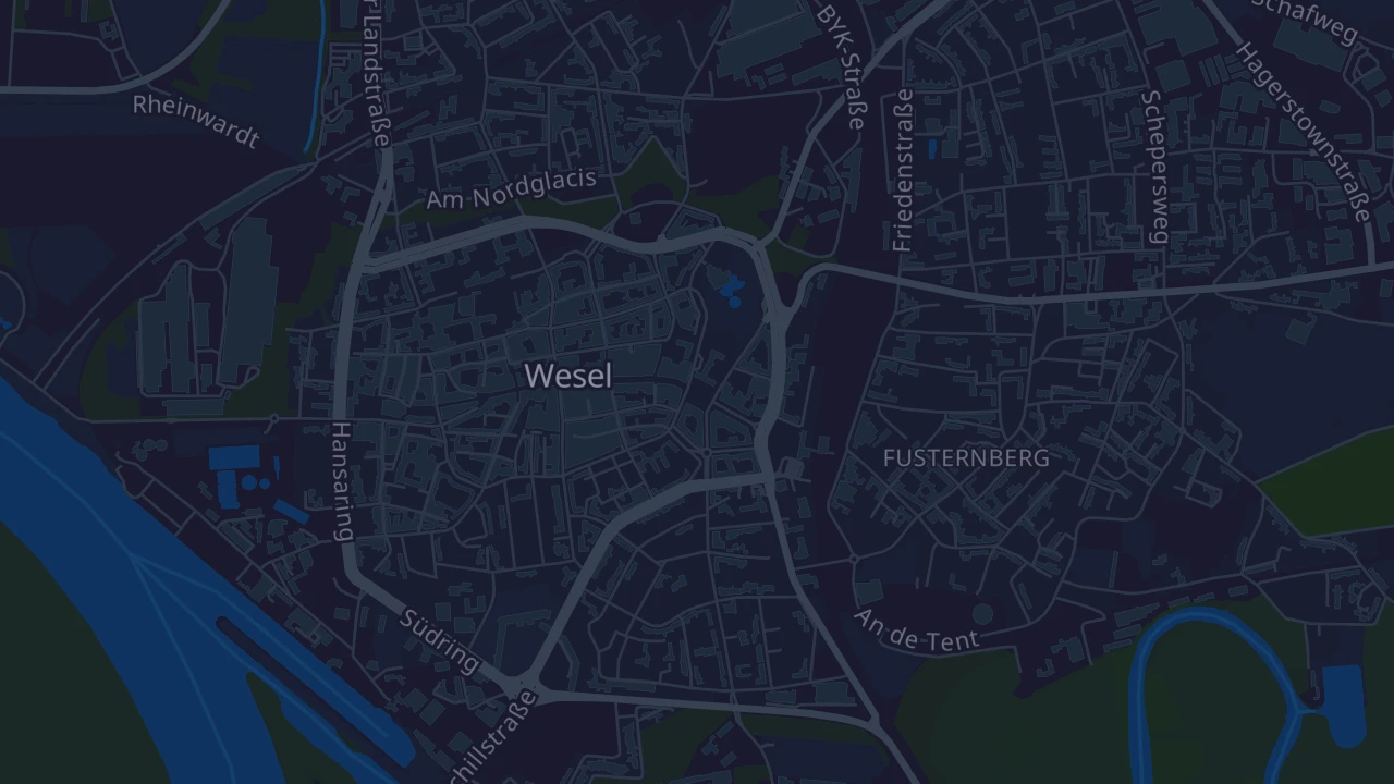 Karte von Wesel