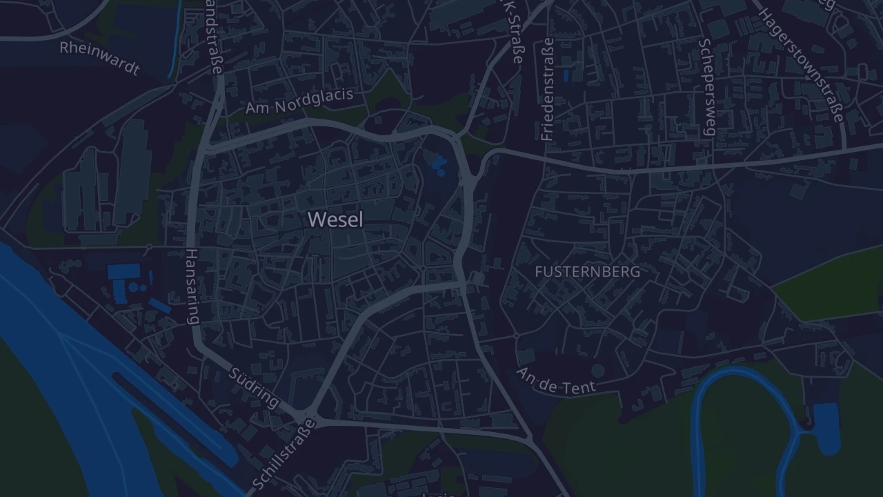 Karte von Wesel