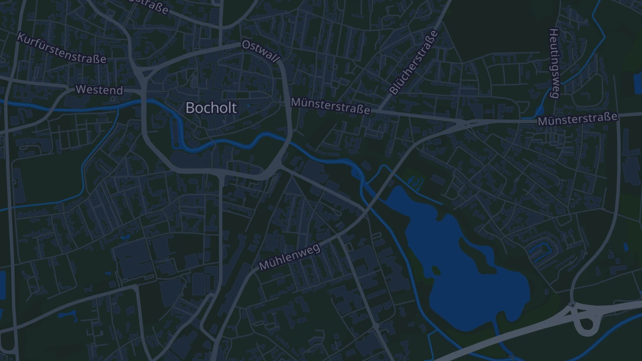 Karte von Bocholt