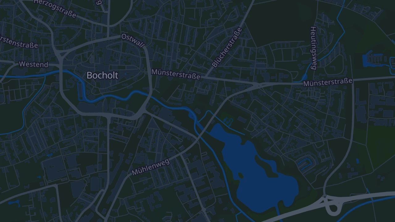 Karte von Bocholt