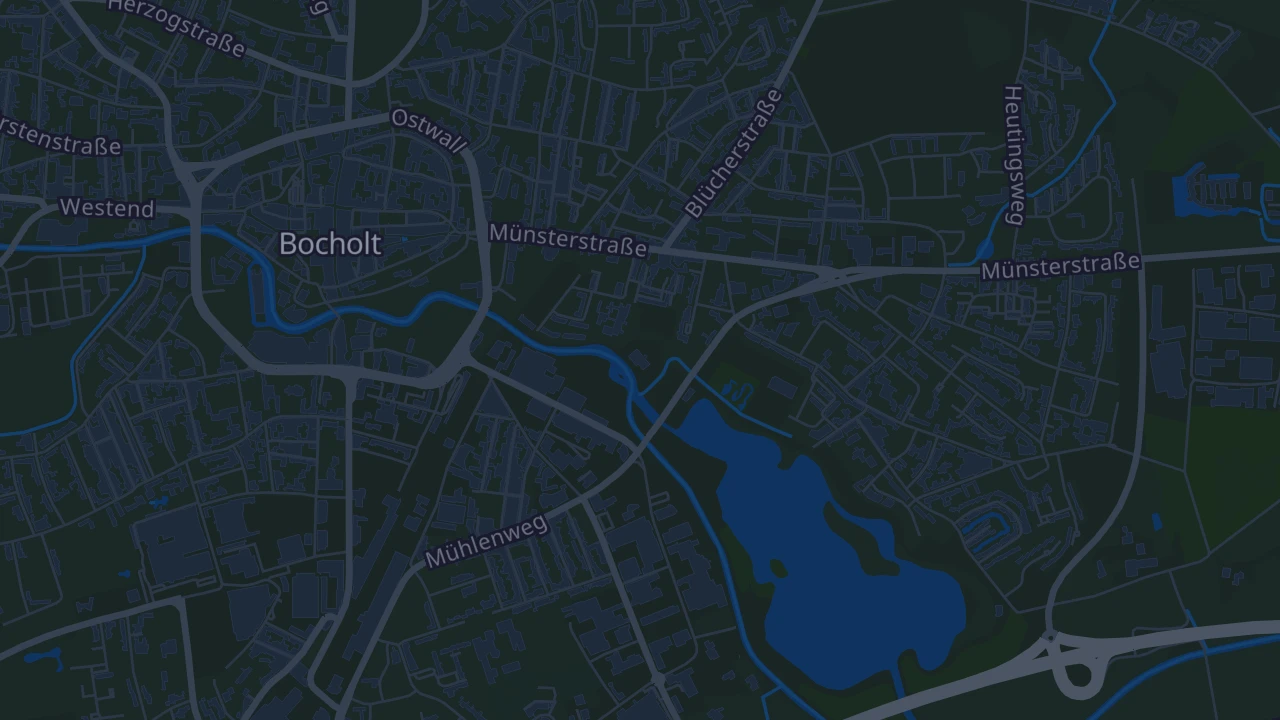 Karte von Bocholt