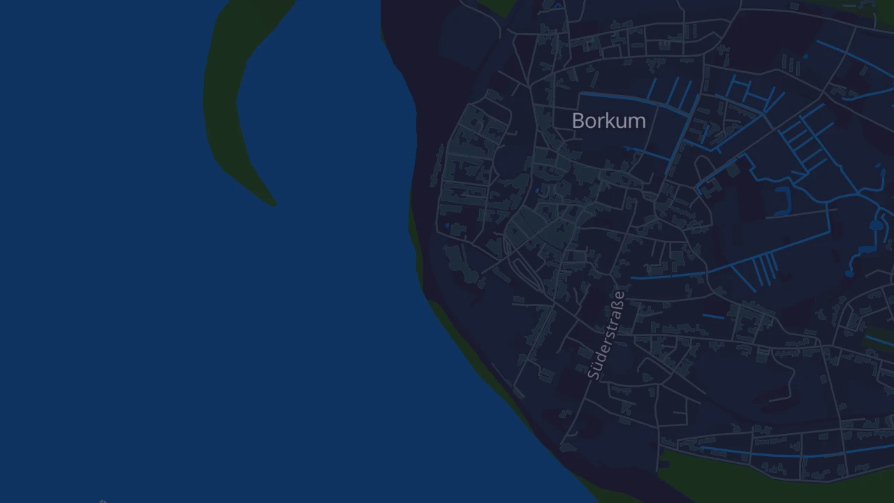 Karte von Borkum