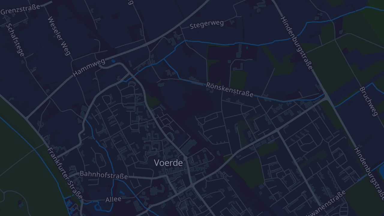 Karte von Voerde